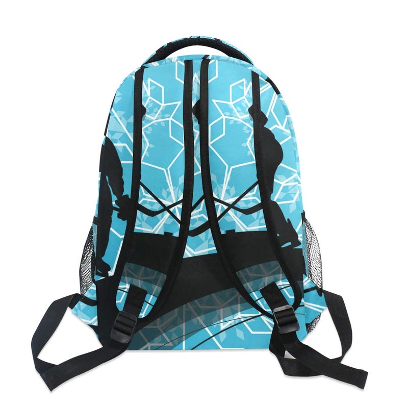 senya School Backpack Ice Hockey Players Sport Bookbag for Boys Girls Travel Bag - Image 5
